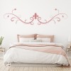 Fleur De Lis Headboard Wall Sticker