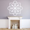 Floral Square Fireplace Wall Sticker