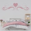 Swirl Heart Headboard Wall Sticker