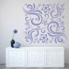 Floral Swirl Pattern Wall Sticker