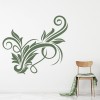 Spiral Vine Floral Design Wall Sticker