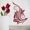 Spiral Leaves Corner Wall Sticker