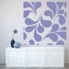 Retro Design Floral Pattern Wall Sticker