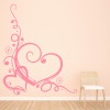 Love Heart Corner Wall Sticker