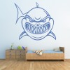 Angry Shark Under The Sea Wall Sticker