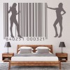 Female Barcode Decorative Pattern Wall Sticker
