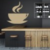 Steaming Coffee Cup Food Drink Wall Sticker