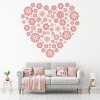 Floral Love Heart Wall Sticker
