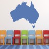 Australia Silhouette Map Country Rest of the World Wall Stickers Home Art Decals