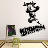 Skateboarding Quote Extreme Sports Wall Sticker