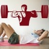 Weightlifting Weights Athletics Wall Sticker