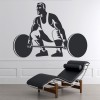 Weightlifting Man Training Sports Wall Sticker