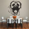 Bull Mastiff Face Portrait Canine Pet Dogs Wall Stickers Home Decor Art Decals