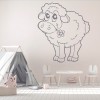 Cute Lamb Sheep Farm Animals Wall Sticker