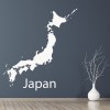 Japan Map Wall Sticker