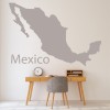 Mexico Map Educational Wall Sticker