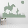 Horse Desert Cactus Wall Sticker