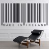 Made In Ireland Barcode Wall Sticker