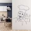 Chef Cafe Kitchen Wall Sticker