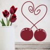 Cherry Love Heart Wall Sticker