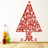 Merry Christmas Tree Festive Xmas Wall Sticker