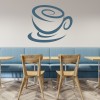 Swirl Coffee Cup Food Drink Wall Sticker