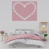 Square Border Love Heart Wall Sticker