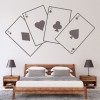 Aces Card Games Poker Wall Sticker