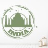 Taj Mahal India Badge Wall Sticker