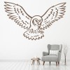 Flying Barn Owl Woodland Animals Wall Sticker