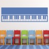 Simple Keyboard Musical Instruments Wall Sticker