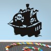 Pirate Ship Skull Flag Wall Sticker