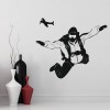 Skydiving Plane Wall Sticker