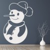 Xmas Snowman Festive Christmas Wall Sticker