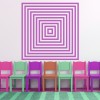 Square Pattern 3D Optical Illusion Wall Sticker