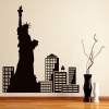 Statue Of Liberty City Skyline New York Wall Sticker