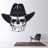 Cowboy Skull Halloween Wall Sticker