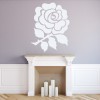 English Rose Floral Centrepiece Flowers And Trees Wall Stickers Home Art Decals
