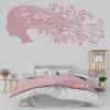 Floral Hair Hair Salon Wall Sticker