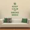 Keep Calm Smoke Weed Wall Sticker