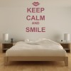 Keep Calm And Smile Wall Sticker