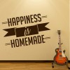 Happiness Is Homemade Family Quote Wall Sticker