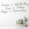 Live For Today Inspirational Quote Wall Sticker