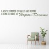 Hopes And Dreams Family Quote Wall Sticker