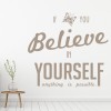 Believe In Yourself Butterfly Quote Wall Sticker