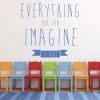 You Can Imagine Inspirational Quote Wall Sticker