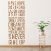 Have Hope Inspirational Quote Wall Sticker