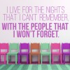I Live For The Night Friendship Quote Wall Sticker