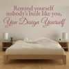 You Design Yourself Inspirational Quote Wall Sticker