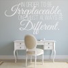 Be Different Inspirational Quotes Wall Sticker